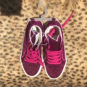 Pink Hightop Glitter Children’s Shoes